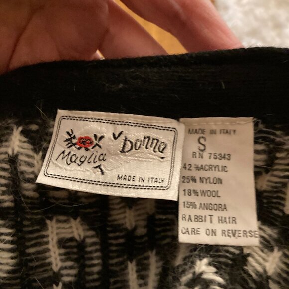 Maglia Donna Angora Leopard Print Cardigan - Picture 2 of 9